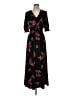 Express Floral Black Casual Dress Size S - photo 1