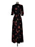 Express Floral Black Casual Dress Size S - photo 2