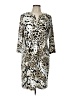 Chico's Animal Print Ivory Casual Dress Size Lg (2) - photo 1