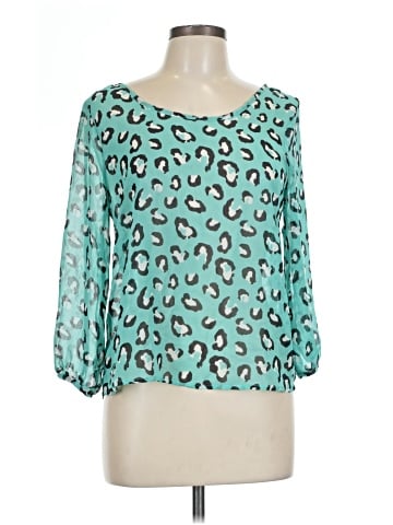 Love Culture 3/4 Sleeve Blouse (view 1)