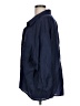 Quzu Blue 3/4 Sleeve Button-Down Shirt Size L - photo 5
