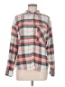 Aerie Plaid Silver Long Sleeve Button-Down Shirt Size M - photo 1