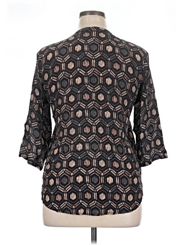 Apana 3/4 Sleeve Button-Down Shirt (view 2)