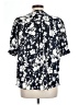 Joie 100% Polyester Black Short Sleeve Blouse Size L - photo 2