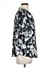 Joie 100% Polyester Black Short Sleeve Blouse Size L - photo 4