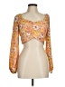 madden nyc 100% Polyester Orange 3/4 Sleeve Blouse Size M - photo 1