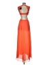 BCBGMAXAZRIA 100% Polyester Orange Cocktail Dress Size 0 - photo 2