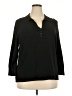 Talbots Black 3/4 Sleeve Blouse Size 2X - photo 1