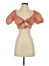 Sabo Orange Short Sleeve Blouse Size S - photo 1
