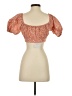 Sabo Orange Short Sleeve Blouse Size S - photo 2