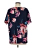 Unbranded Floral Blue Short Sleeve T-Shirt Size M - photo 2