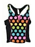Justice Polka Dots Black One Piece Swimsuit Size 14 - photo 1