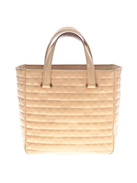 Chanel Vintage Patent Leather CC Chocolate Bar Tote (view 1)