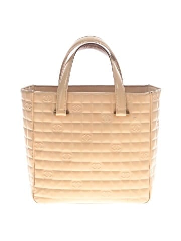 Chanel Vintage Patent Leather CC Chocolate Bar Tote (view 1)