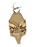 Ro & De Metallic Gold One Piece Swimsuit Size M - photo 2