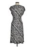 Connected Apparel Paisley Gray White Cocktail Dress Size 6 - photo 2