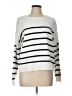 Cupcakes & Cashmere Stripes White Pullover Sweater Size L - photo 1