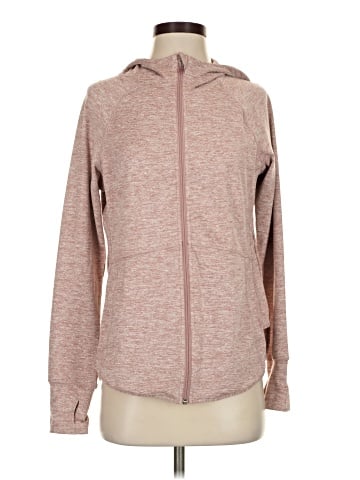 Tangerine Zip Up Hoodie (view 1)
