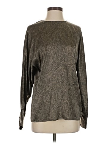 Linda Allard Ellen Tracy Long Sleeve Silk Top (view 1)