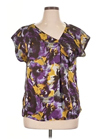 MICHAEL Michael Kors Short Sleeve Blouse (view 1)