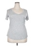 Adrienne Silver Short Sleeve T-Shirt Size 2X (estimated) - photo 1