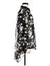 River Island Floral Silver Long Sleeve Blouse Size 8 - photo 4