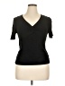 Jaclyn Smith Black Short Sleeve Top Size XL - photo 1