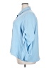 Unbranded 100% Polyester Solid Blue 3/4 Sleeve Blouse Size XXL - photo 5