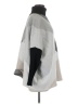 Joseph A. Color Block Gray Poncho Size M - photo 4