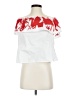 Buddy Love White Short Sleeve Blouse Size S - photo 1