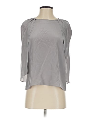 Amanda Uprichard 3/4 Sleeve Silk Top (view 1)