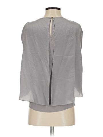 Amanda Uprichard 3/4 Sleeve Silk Top (view 2)
