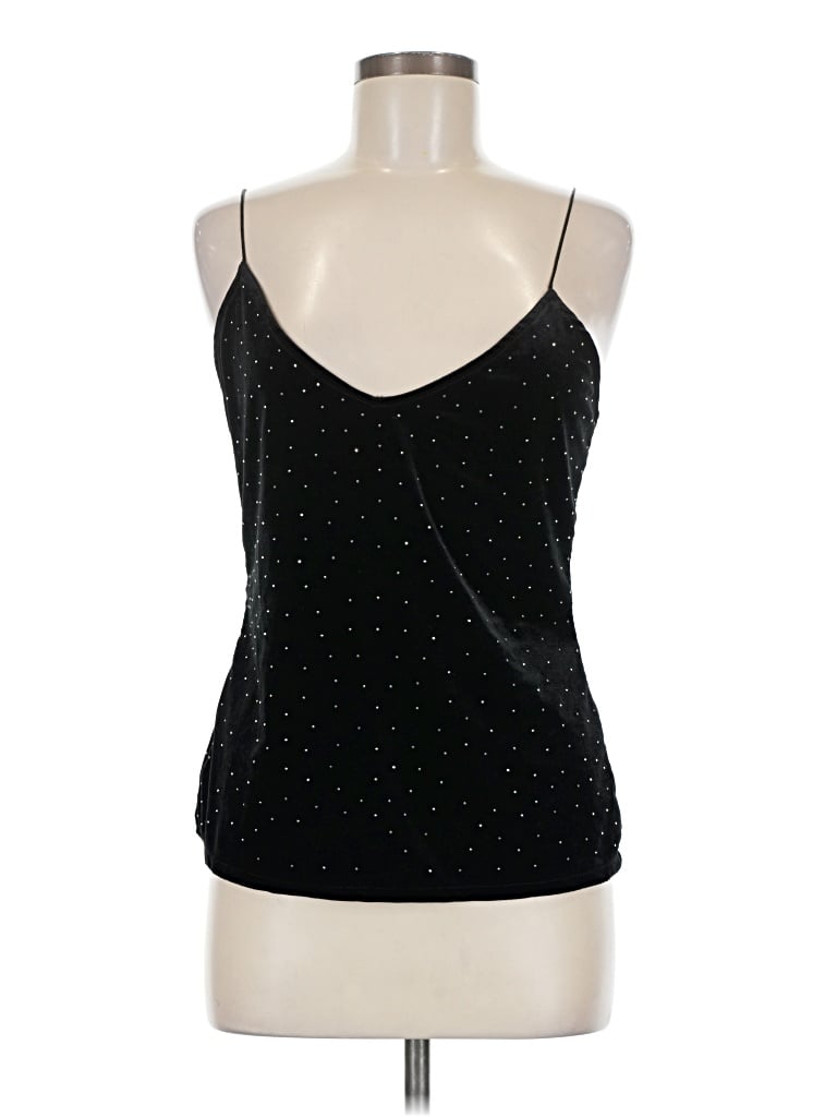 Pre-owned Mng Sleeveless Top Black Halter Neckline Tops