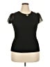 Unbranded 100% Polyester Black Short Sleeve Top Size XXL - photo 1