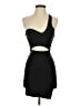 Superdown Solid Black Cocktail Dress Size XS - photo 1