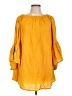 Feathers 100% Rayon Yellow Casual Dress Size L - photo 1