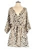 Lularoe 100% Polyester Animal Print Tan Romper Size S - photo 1