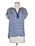 Daniel Rainn Blue Short Sleeve Blouse Size S - photo 1