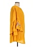 Feathers 100% Rayon Yellow Casual Dress Size L - photo 4