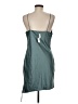 Topshop 100% Polyester Metallic Teal Ivory Cocktail Dress Size 6 - photo 2