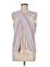 BCBGMAXAZRIA 100% Polyester Ivory Sleeveless Blouse Size M - photo 1