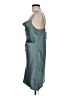Topshop 100% Polyester Metallic Teal Ivory Cocktail Dress Size 6 - photo 5