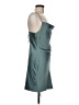 Topshop 100% Polyester Metallic Teal Ivory Cocktail Dress Size 6 - photo 4