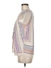BCBGMAXAZRIA 100% Polyester Ivory Sleeveless Blouse Size M - photo 5