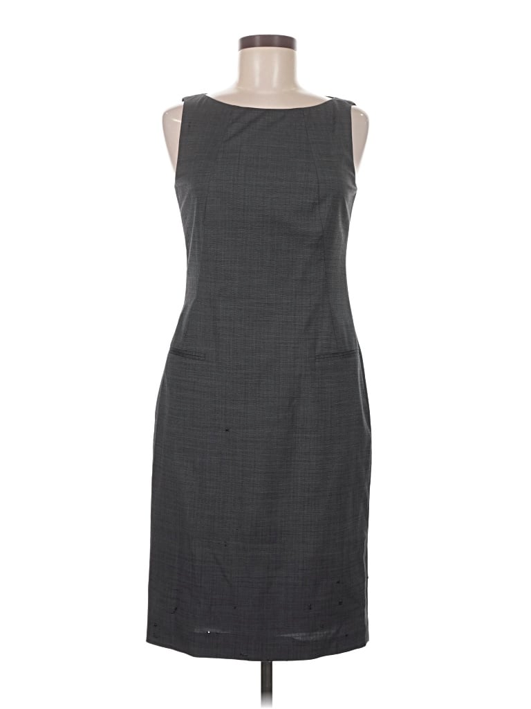 Pre-owned Boss By Hugo Boss Cocktail Dress In Gray