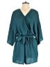 Lularoe 100% Polyester Solid Teal Romper Size S - photo 1