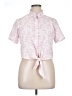 Say Anything 100% Polyester Pink Short Sleeve Blouse Size XL - photo 1