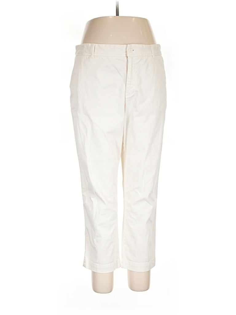 Pre-owned Coldwater Creek Khaki Pant In Ivory
