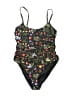 Hutch Floral Black One Piece Swimsuit Size M - photo 1