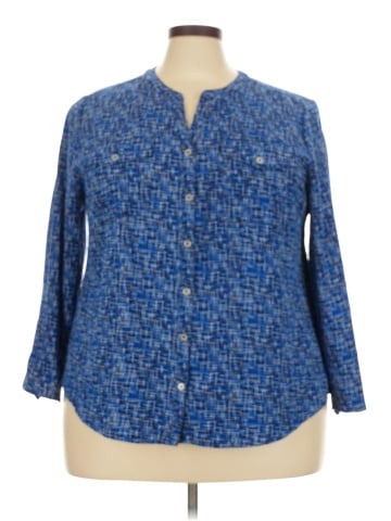Notations 3/4 Sleeve Blouse (view 1)